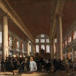 Interior of a Protestant, Gothic Church During a Service-Emanuel de Witte-Art Print