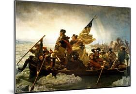 Emanuel Leutze Washington Crossing the Delaware River Art Print Poster-null-Mounted Poster