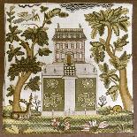 Silk Embroidery on Canvas, 1730-Emanuel Masse-Framed Stretched Canvas