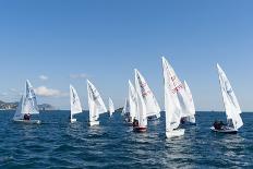 Sailboats Participating in Regatta, Ibiza, Balearic Islands, Spain, Mediterranean, Europe-Emanuele Ciccomartino-Photographic Print