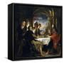 Emaus Dinner, 1635-1640-Peter Paul Rubens-Framed Stretched Canvas