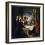 Emaus Dinner, 1635-1640-Peter Paul Rubens-Framed Giclee Print