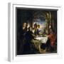 Emaus Dinner, 1635-1640-Peter Paul Rubens-Framed Giclee Print