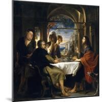 Emaus Dinner, 1635-1640-Peter Paul Rubens-Mounted Giclee Print