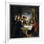 Emaus Dinner, 1635-1640-Peter Paul Rubens-Framed Giclee Print