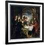 Emaus Dinner, 1635-1640-Peter Paul Rubens-Framed Giclee Print