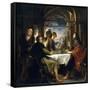 Emaus Dinner, 1635-1640-Peter Paul Rubens-Framed Stretched Canvas