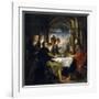 Emaus Dinner, 1635-1640-Peter Paul Rubens-Framed Giclee Print