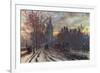 Embankment in Winter-Herbert Marshall-Framed Premium Giclee Print