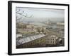 Embankment River Buildings, Budapest, Hungary-Christian Kober-Framed Photographic Print