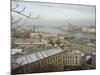 Embankment River Buildings, Budapest, Hungary-Christian Kober-Mounted Photographic Print