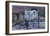 Embankment Station, from the South Bank, 1995-Sophia Elliot-Framed Giclee Print