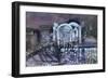 Embankment Station, from the South Bank, 1995-Sophia Elliot-Framed Giclee Print