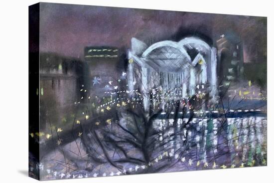 Embankment Station, from the South Bank, 1995-Sophia Elliot-Stretched Canvas