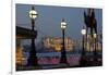 Embankment with Dali Sculpture at Dusk, London, England, United Kingdom-Charles Bowman-Framed Photographic Print