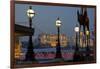 Embankment with Dali Sculpture at Dusk, London, England, United Kingdom-Charles Bowman-Framed Photographic Print