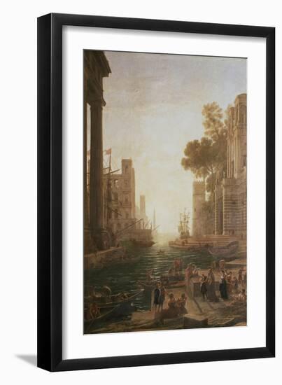 Embarkation at Ostia 1600-82-Claude Lorraine-Framed Giclee Print