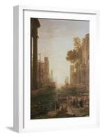 Embarkation at Ostia 1600-82-Claude Lorraine-Framed Giclee Print