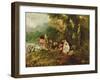 Embarkation for Cythera, 1717-Jean Antoine Watteau-Framed Giclee Print