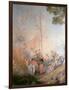 Embarkation for Cythera, 1717-Jean Antoine Watteau-Framed Giclee Print