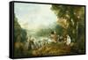 Embarkation for Cythera-Jean-Antoine Watteau-Framed Stretched Canvas