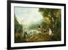 Embarkation for Cythera-Jean-Antoine Watteau-Framed Art Print