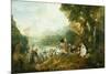 Embarkation for Cythera-Jean-Antoine Watteau-Mounted Art Print