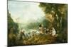 Embarkation for Cythera-Jean-Antoine Watteau-Mounted Art Print