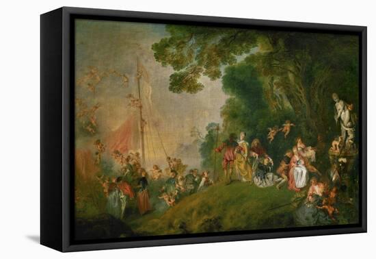 Embarkation for the Island of Cythera, 1718-Jean Antoine Watteau-Framed Stretched Canvas