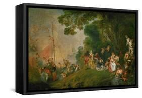 Embarkation for the Island of Cythera, 1718-Jean Antoine Watteau-Framed Stretched Canvas
