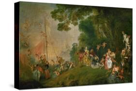 Embarkation for the Island of Cythera, 1718-Jean Antoine Watteau-Stretched Canvas