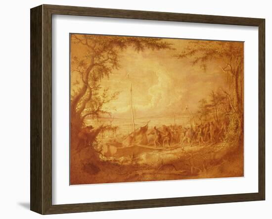 Embarkation from Communipaw, 1861-John Quidor-Framed Giclee Print