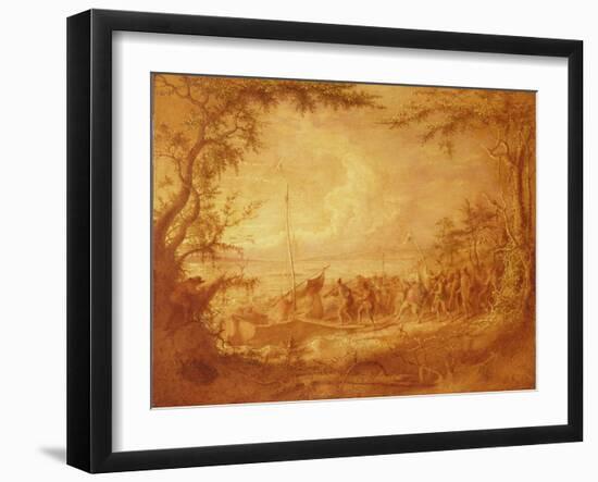 Embarkation from Communipaw, 1861-John Quidor-Framed Giclee Print