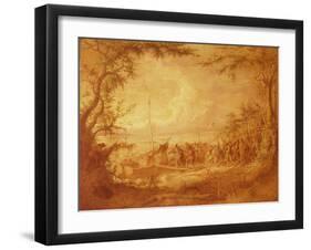 Embarkation from Communipaw, 1861-John Quidor-Framed Giclee Print