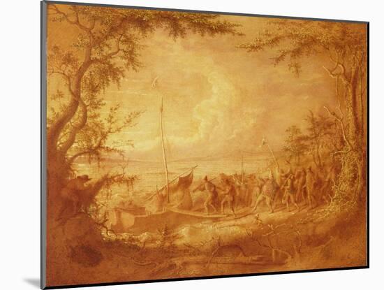 Embarkation from Communipaw, 1861-John Quidor-Mounted Giclee Print