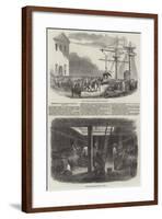 Embarkation of Artillery Horses at Woolwich-null-Framed Giclee Print