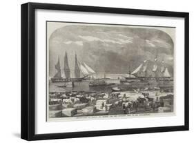 Embarkation of Cattle at Trieste for the Auxiliary Army in the East-null-Framed Giclee Print