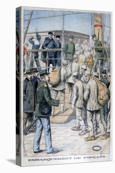 Embarkation of Convicts for French Guiana, 1904-null-Stretched Canvas