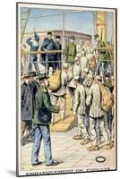 Embarkation of Convicts for Guyana, Illustration from 'Le Petit Journal', 3rd January 1904-null-Mounted Giclee Print