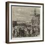 Embarkation of Dockyard Workmen as Emigrants at Portsmouth-null-Framed Giclee Print