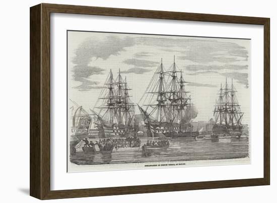 Embarkation of French Troops, at Toulon-null-Framed Giclee Print