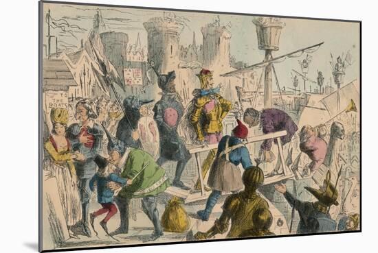 Embarkation of King Henry the Fifth at Southampton. A.D. 1415, 1850-John Leech-Mounted Giclee Print