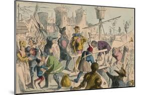 Embarkation of King Henry the Fifth at Southampton. A.D. 1415, 1850-John Leech-Mounted Giclee Print