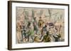 Embarkation of King Henry the Fifth at Southampton. A.D. 1415, 1850-John Leech-Framed Giclee Print