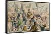 Embarkation of King Henry the Fifth at Southampton. A.D. 1415, 1850-John Leech-Framed Stretched Canvas