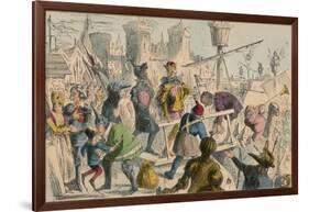 Embarkation of King Henry the Fifth at Southampton. A.D. 1415, 1850-John Leech-Framed Giclee Print