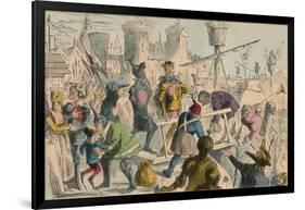 Embarkation of King Henry the Fifth at Southampton. A.D. 1415, 1850-John Leech-Framed Giclee Print