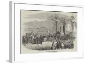 Embarkation of Marshal St Arnaud, at Marseilles-null-Framed Giclee Print