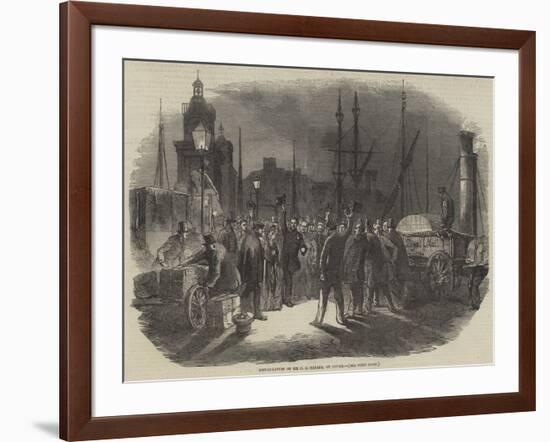 Embarkation of Sir C J Napier, at Dover-null-Framed Giclee Print