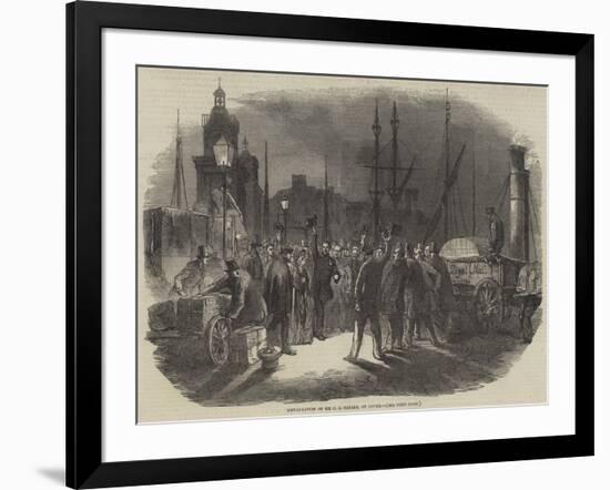 Embarkation of Sir C J Napier, at Dover-null-Framed Giclee Print